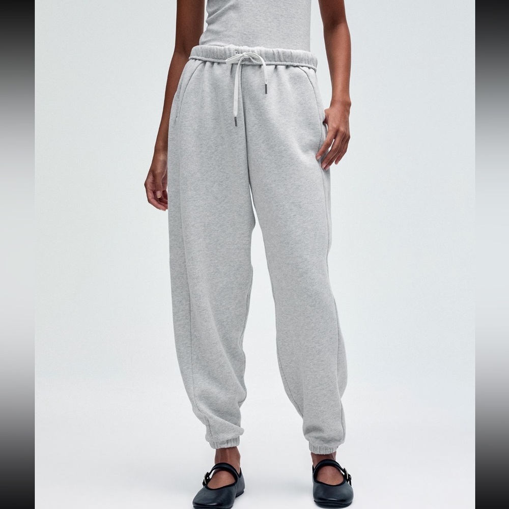 lululemon athletica Heather Gray Drawstring Jogger Pants